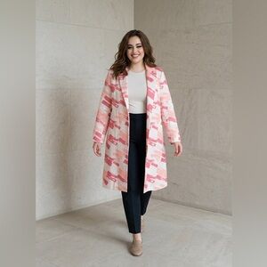 Nocturne Elegant Pink Women's Trench Coat